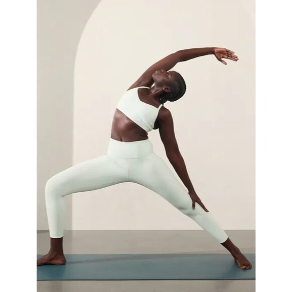 New Athleta S Ultra High Rise Elation 7/8 Leggings Halycon Blue Small Regular - Picture 1 of 8